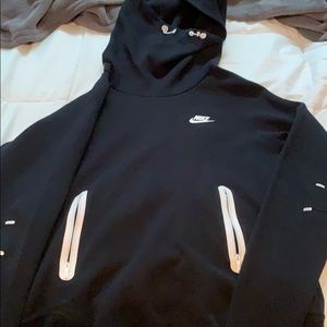 Large black nike hoodie